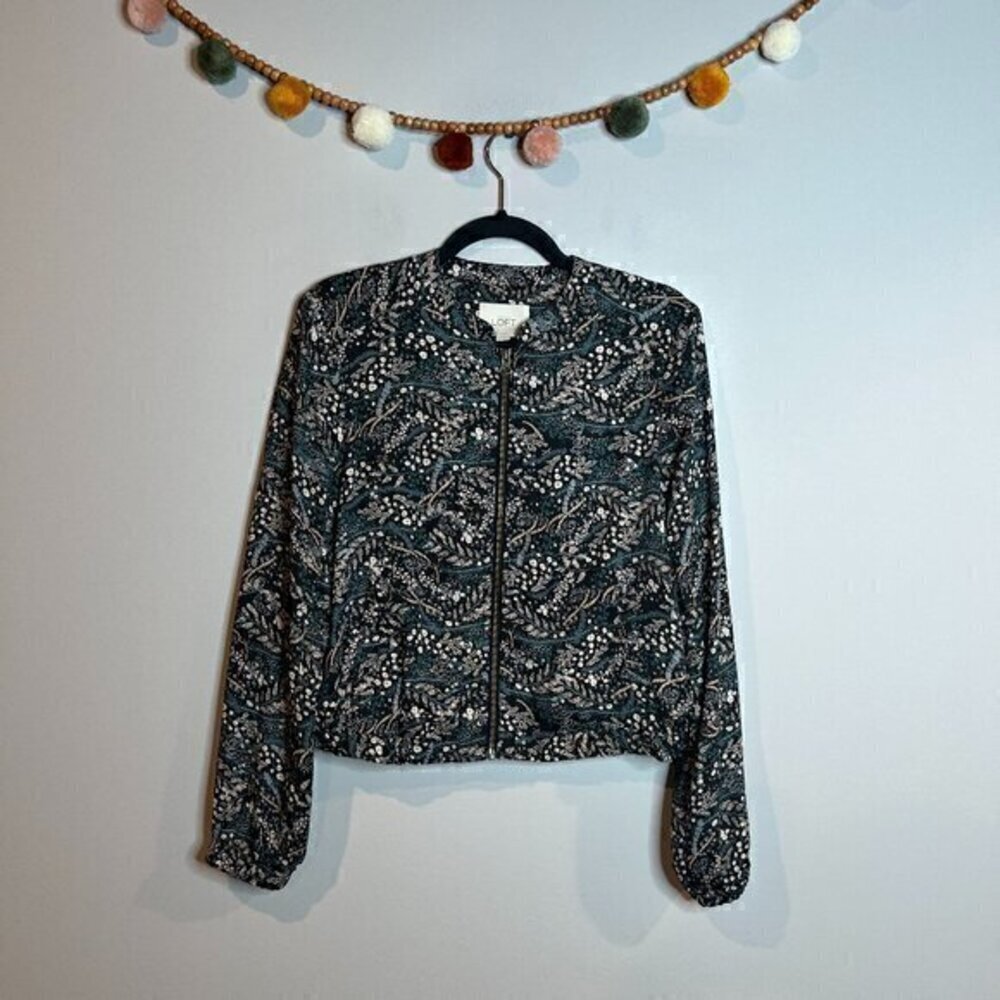Loft floral patterned lightweight jacket